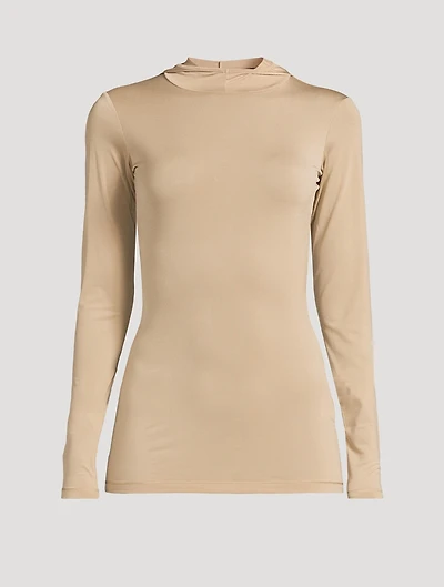 Billie Slim-Fit Long Sleeve Hooded Top