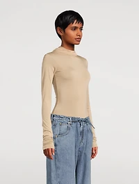 Billie Slim-Fit Long Sleeve Hooded Top