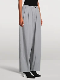 Phebe Wide-Leg Pants With Wallet Chain