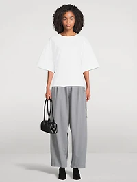 Phebe Wide-Leg Pants With Wallet Chain