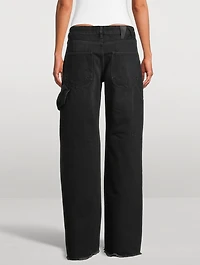 Lara Relaxed-Fit Wide-Leg Carpenter Jeans