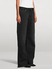 Lara Relaxed-Fit Wide-Leg Carpenter Jeans