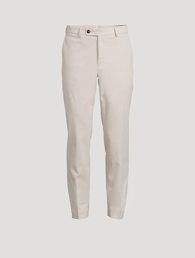 Stretch Cotton Slim-Fit Pants