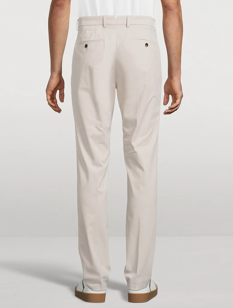 Stretch Cotton Slim-Fit Pants