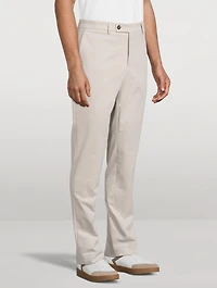 Stretch Cotton Slim-Fit Pants