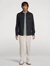 Stretch Cotton Slim-Fit Pants