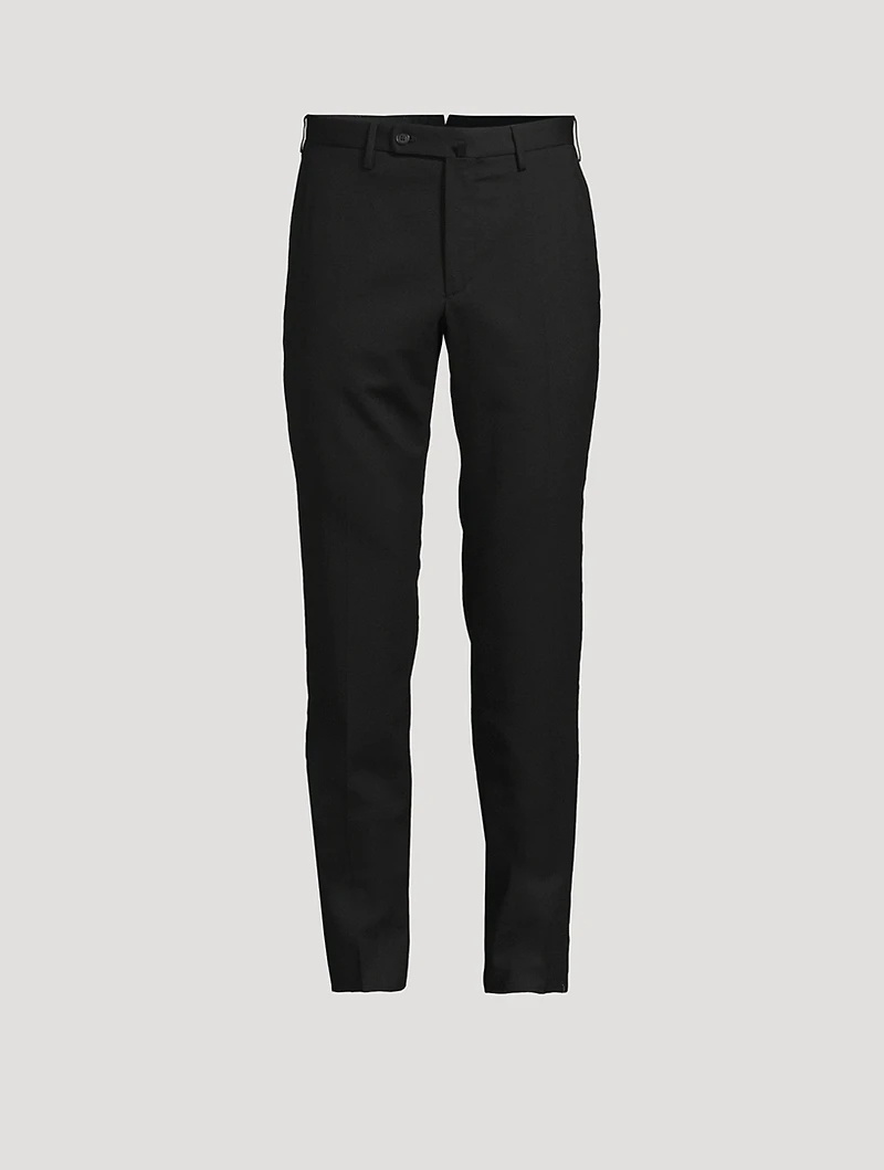 Wool-Blend Slim-Fit Pants