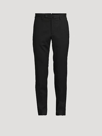 Wool-Blend Slim-Fit Pants
