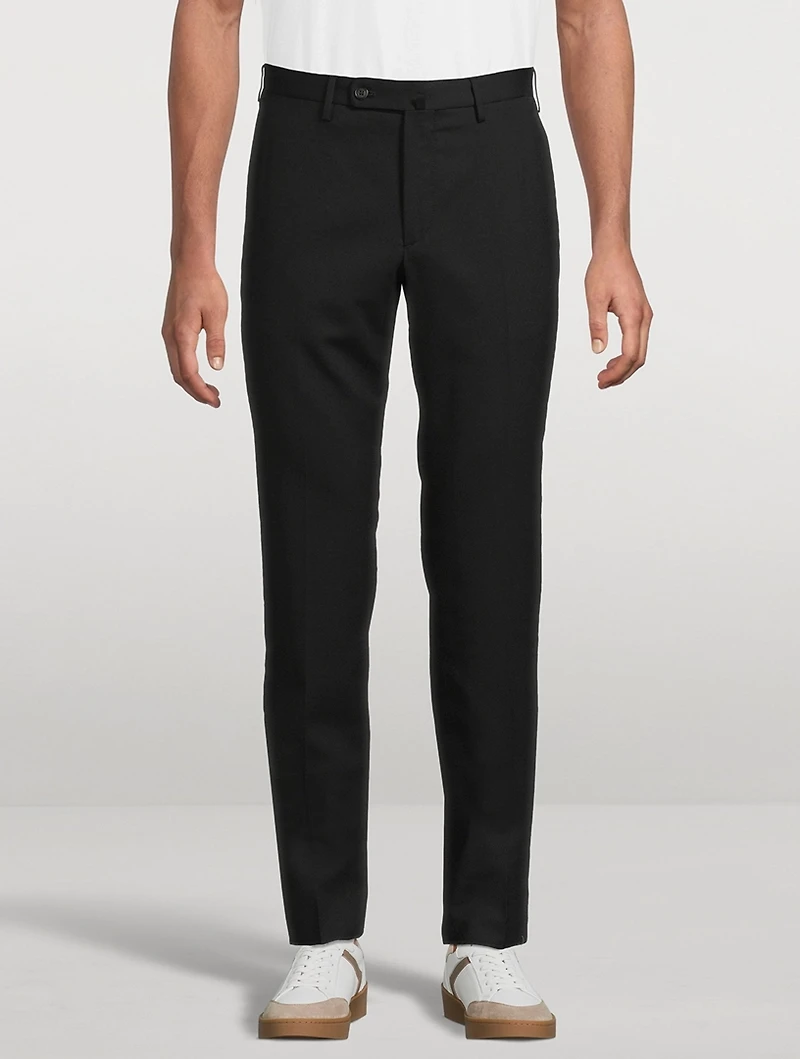 Wool-Blend Slim-Fit Pants