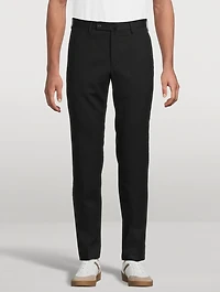 Wool-Blend Slim-Fit Pants