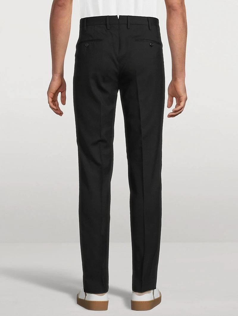 Wool-Blend Slim-Fit Pants