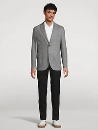 Wool-Blend Slim-Fit Pants