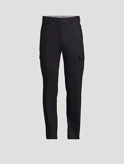 Wool And Cashmere Tapered Pants