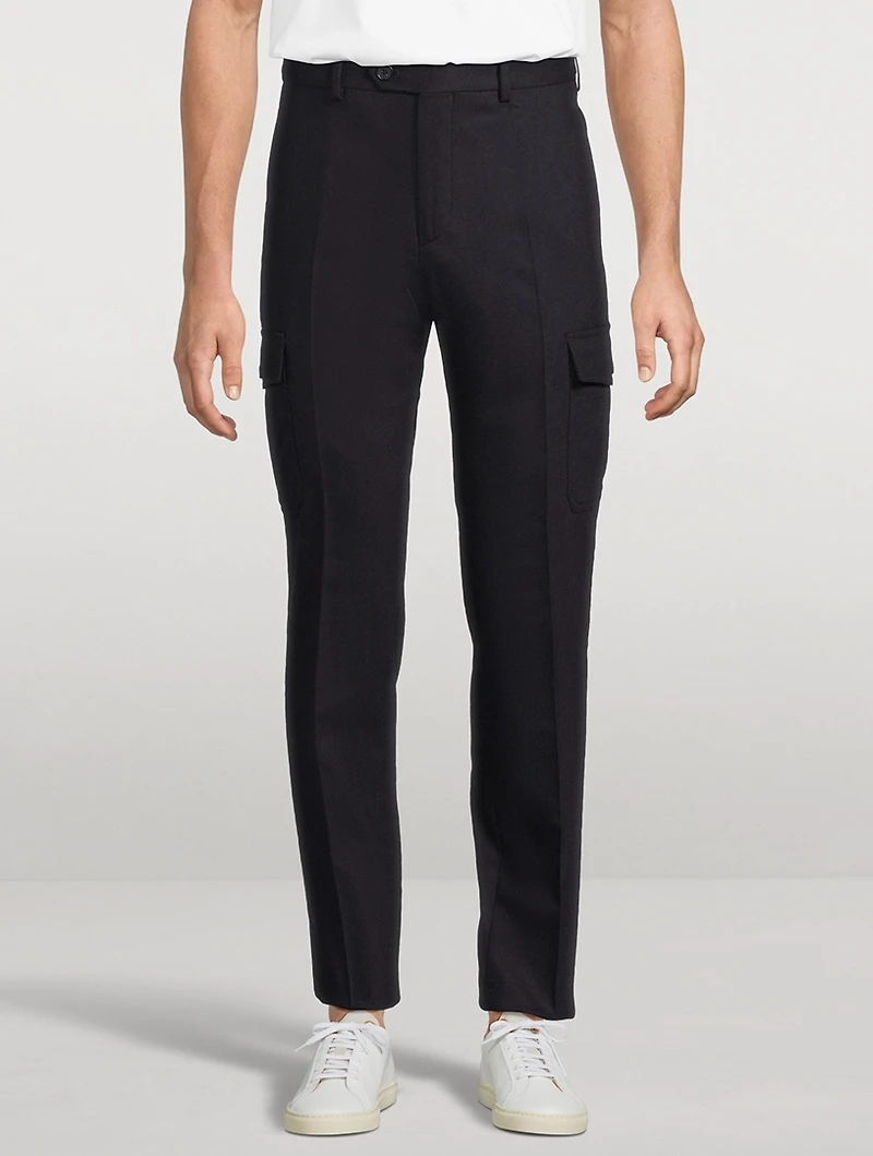 Wool And Cashmere Tapered Pants
