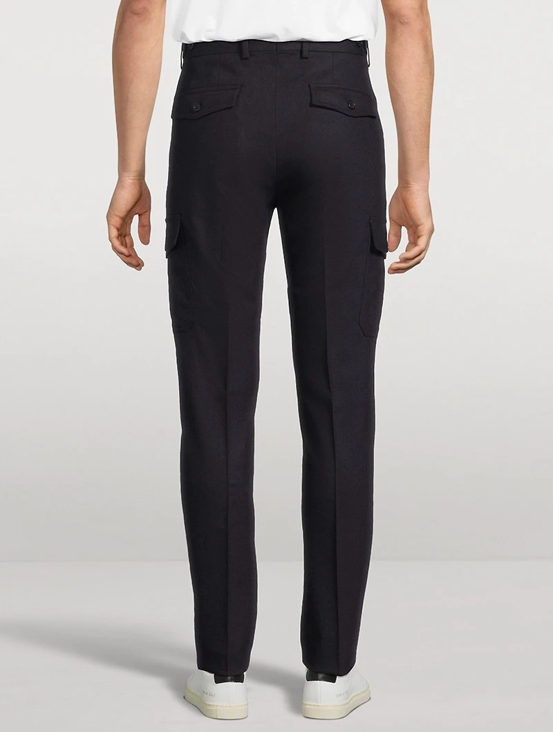 Wool And Cashmere Tapered Pants