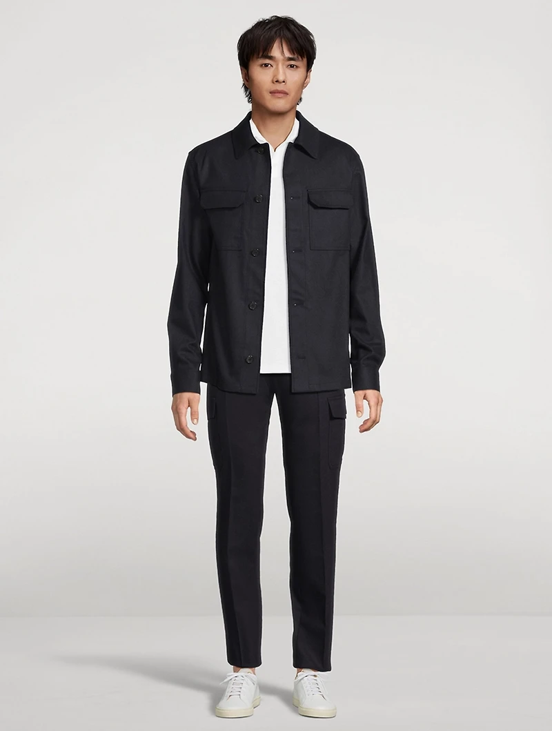 Wool And Cashmere Tapered Pants
