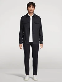 Wool And Cashmere Tapered Pants