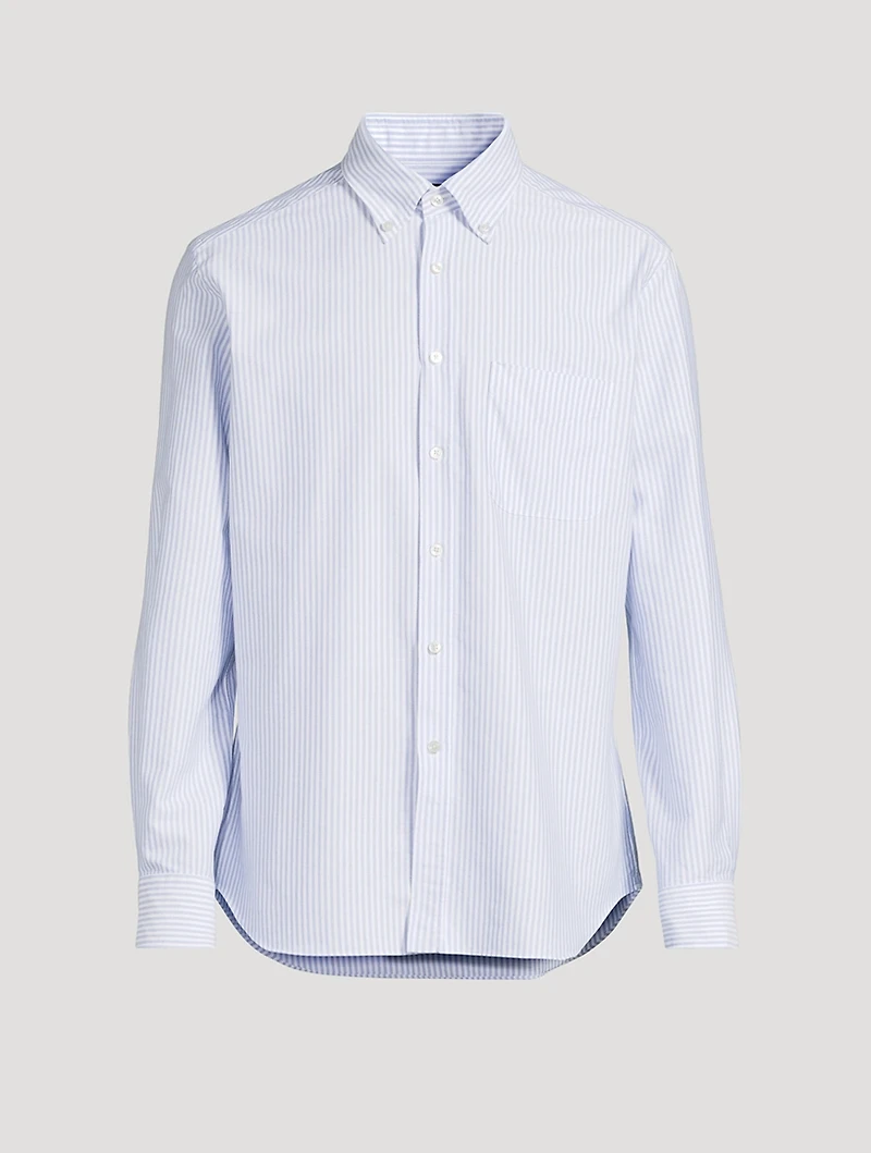 Cotton Oxford Shirt Striped Print
