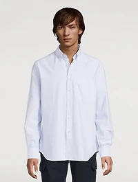 Cotton Oxford Shirt Striped Print
