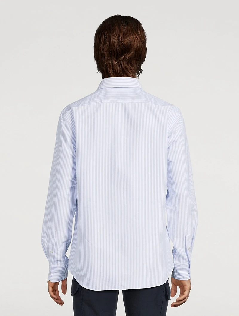 Cotton Oxford Shirt Striped Print