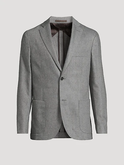 Wool And Cashmere Slim-Fit Jacket