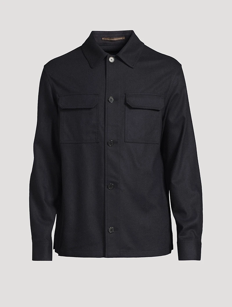 Wool And Cashmere Overshirt