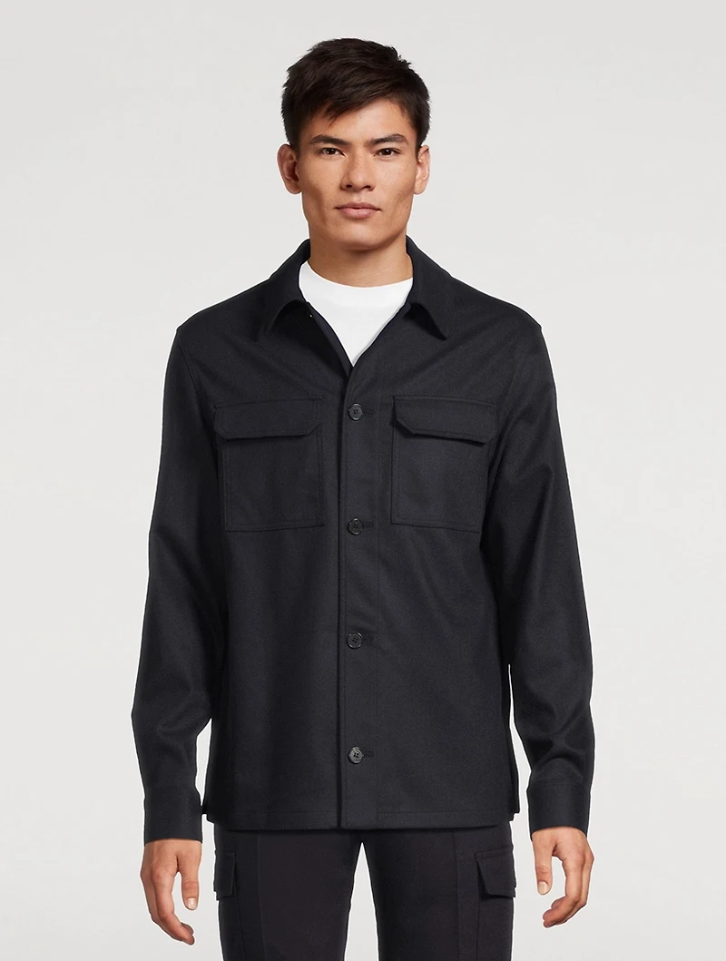 Wool And Cashmere Overshirt