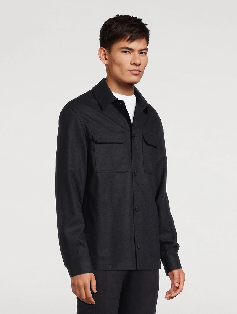 Wool And Cashmere Overshirt