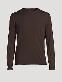 Wool-Blend Roundneck Sweater