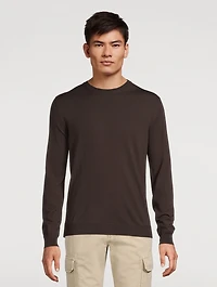 Wool-Blend Roundneck Sweater