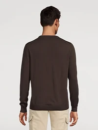 Wool-Blend Roundneck Sweater
