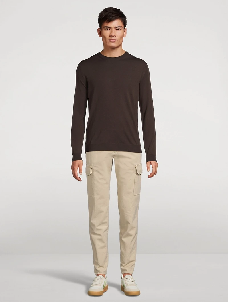 Wool-Blend Roundneck Sweater