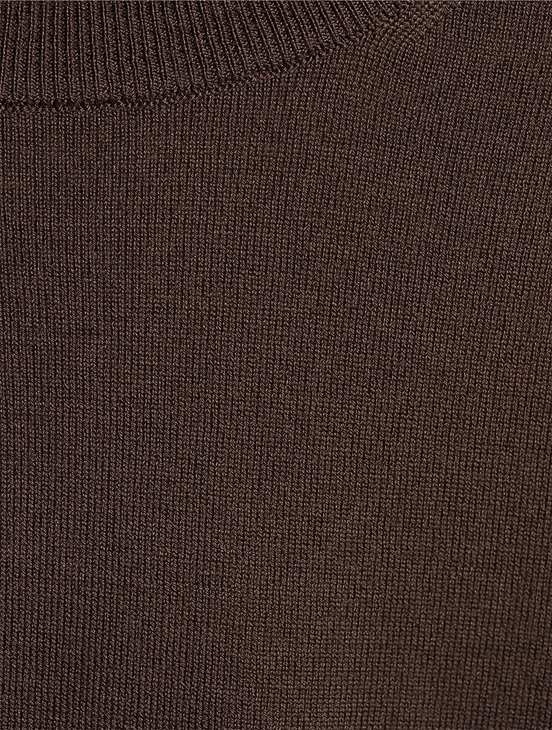 Wool-Blend Roundneck Sweater