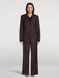 Cutaway Wool Blazer