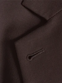 Cutaway Wool Blazer