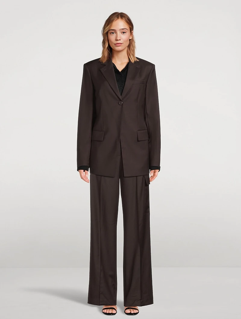 Wool Cargo Trousers