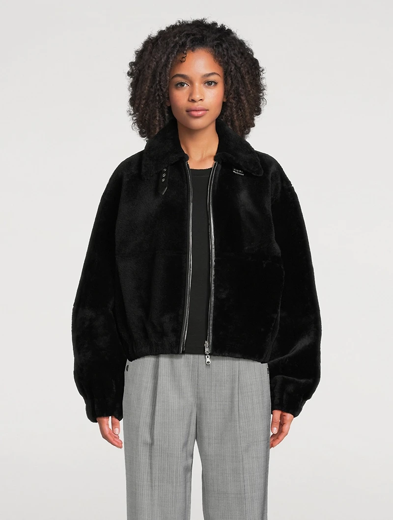 Shearling Bomber Jacket