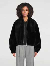 Shearling Bomber Jacket