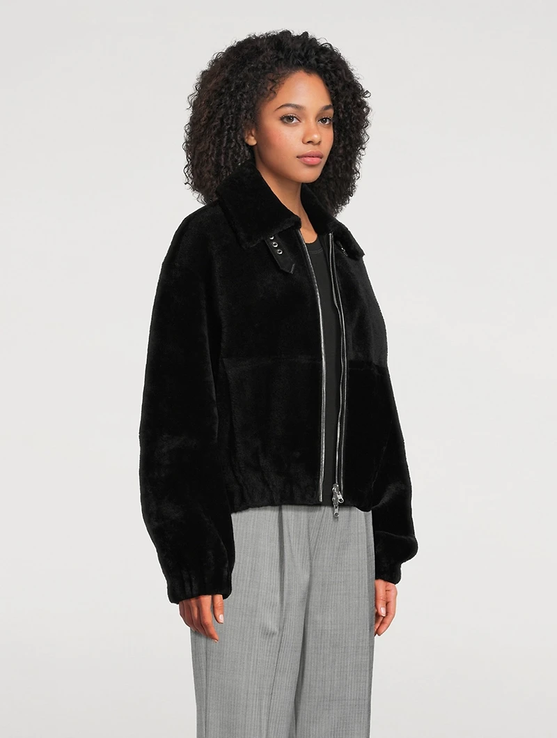 Shearling Bomber Jacket