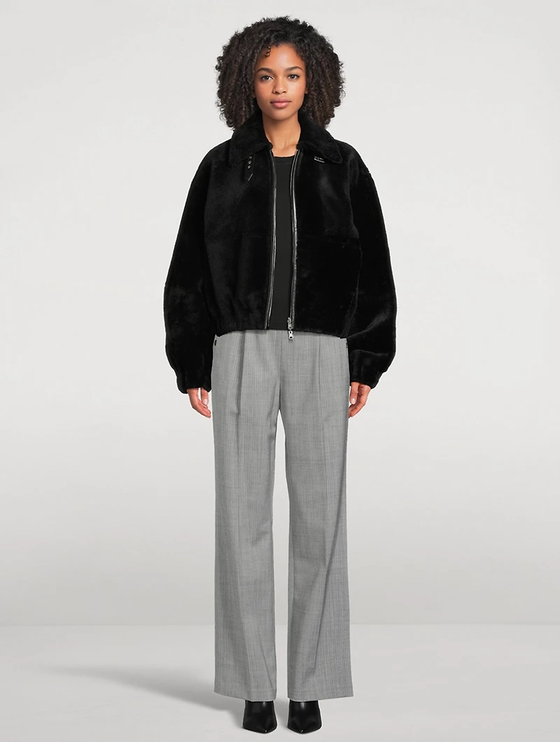 Shearling Bomber Jacket