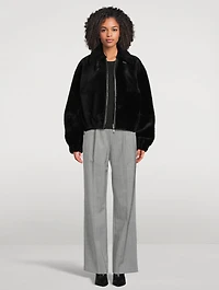 Shearling Bomber Jacket