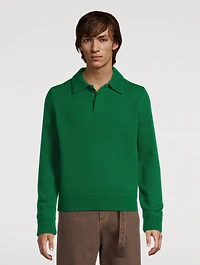 Wool Polo Sweater