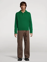 Wool Polo Sweater