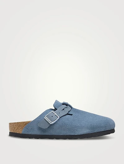 Boston Braided Suede Clogs