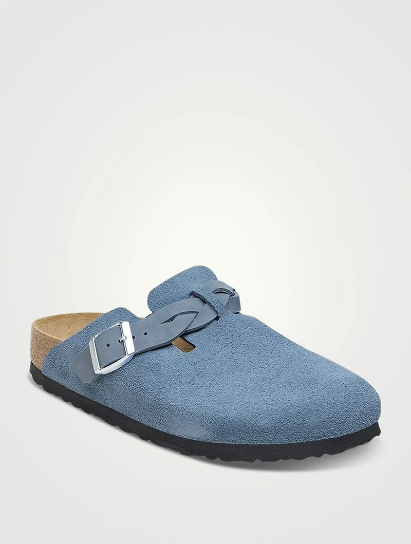 Boston Braided Suede Clogs