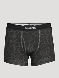 Cotton Stretch Jersey Boxer Briefs Animal Print