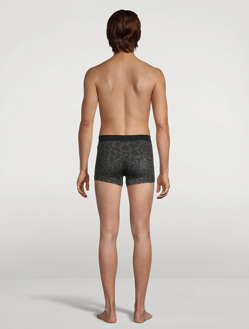 Cotton Stretch Jersey Boxer Briefs Animal Print
