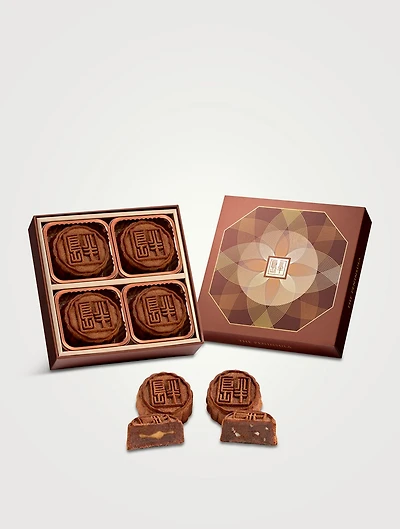 The Peninsula Mini Chocolate Egg Custard Mooncake Four-Piece Set