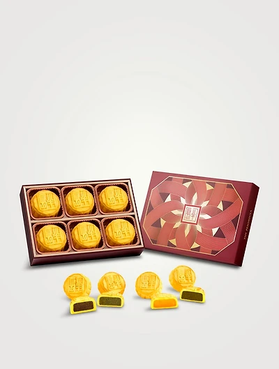 The Peninsula Mini Egg Custard And Tea Flavoured Mooncake Six-Piece Set