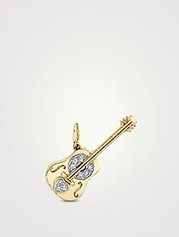 14K Gold Acoustic Guitar Charm